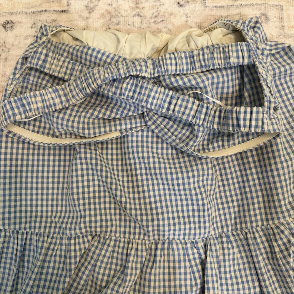 NWT Creamon Betha Size M Strapless Blue & White Gingham Romper Dress - Picture 11 of 13